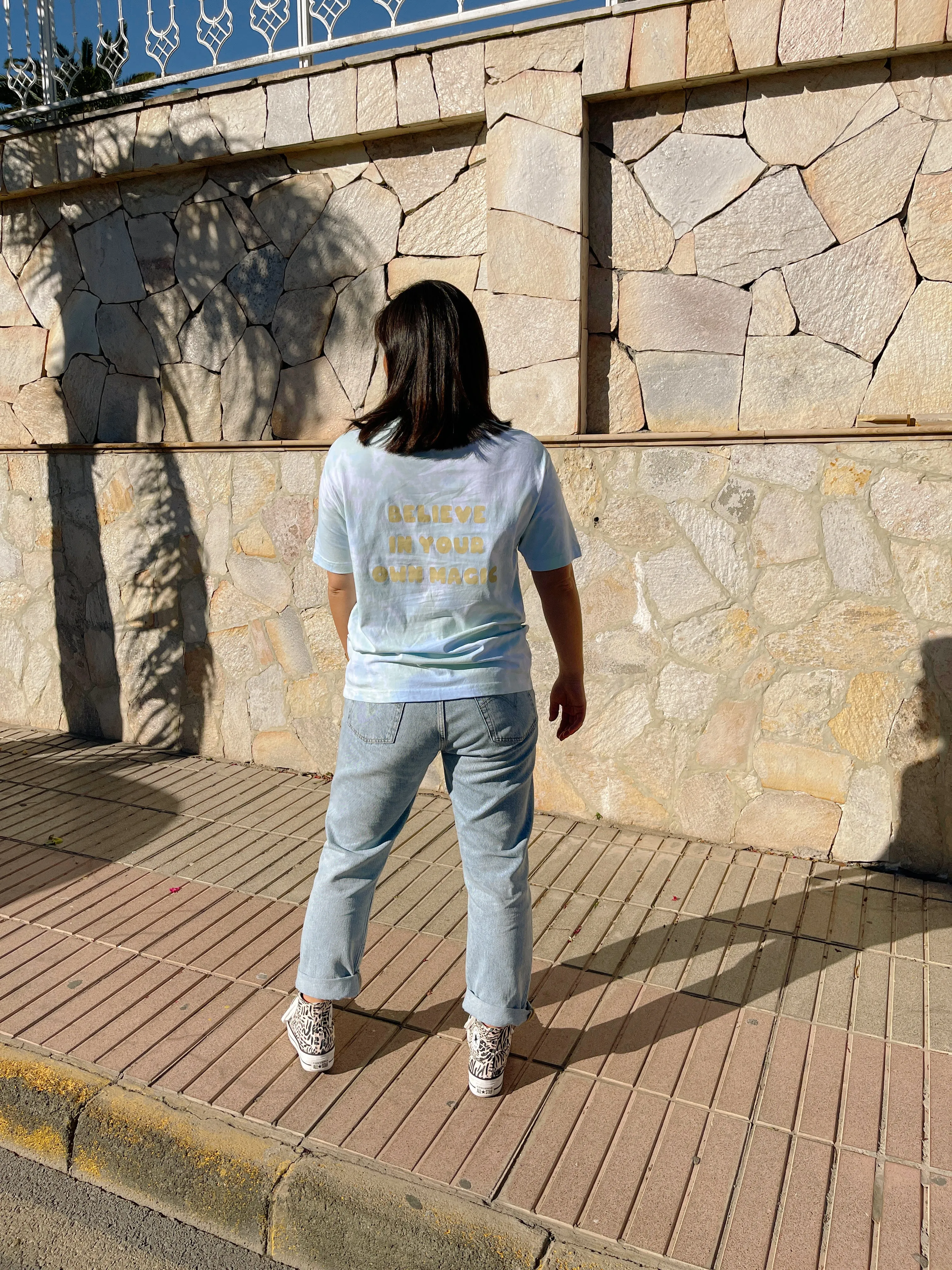 ANGEL PEACE - Tie Dye Organic Cotton T-shirt