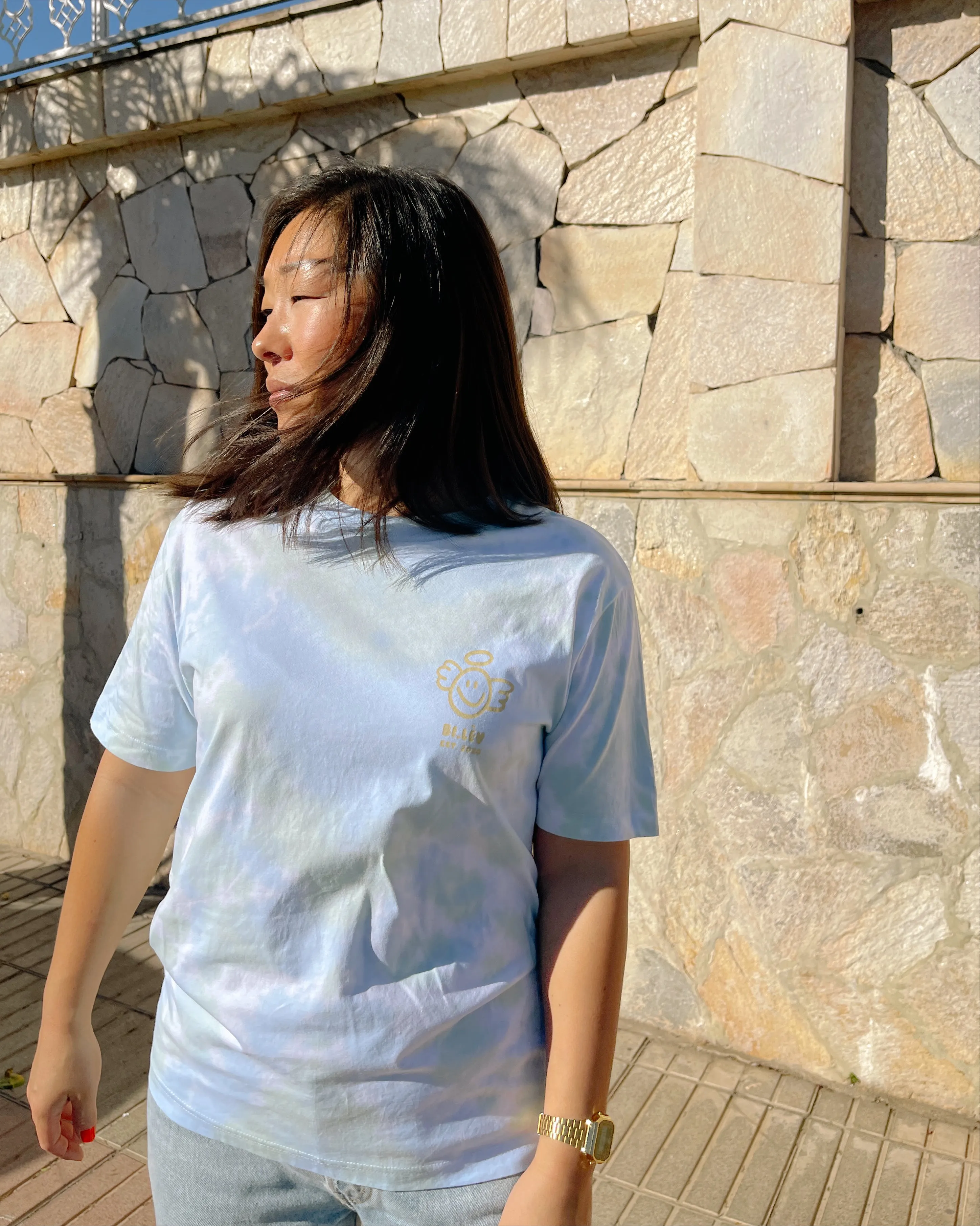 ANGEL PEACE - Tie Dye Organic Cotton T-shirt