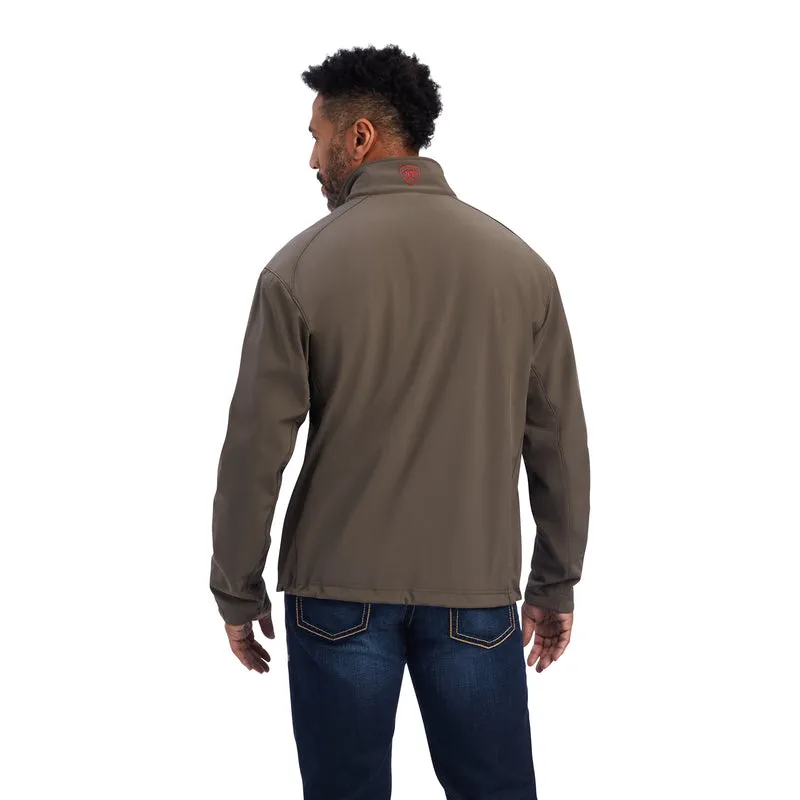 Ariat Men's Logo 2.0 Softshell Jacket Banyan Bark, Brown
