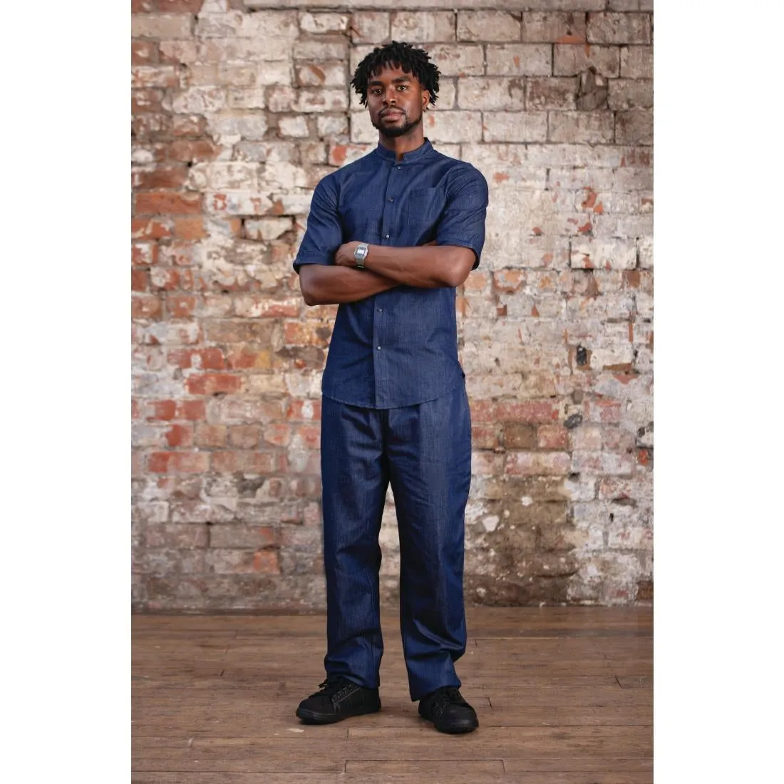 BB619-S Southside NY Denim Chef Trousers S