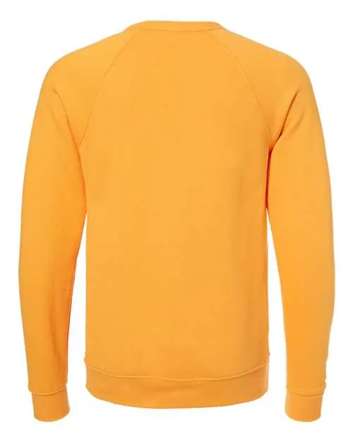 BELLA   CANVAS Sponge Fleece Raglan Crewneck Sweatshirt 3901 French Vanilla