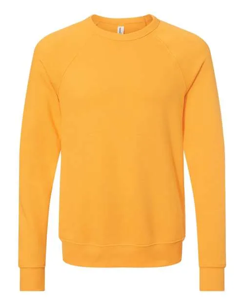 BELLA   CANVAS Sponge Fleece Raglan Crewneck Sweatshirt 3901 French Vanilla