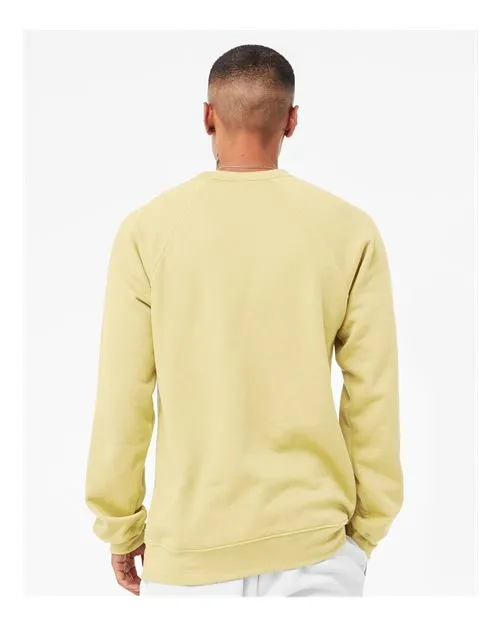 BELLA   CANVAS Sponge Fleece Raglan Crewneck Sweatshirt 3901 French Vanilla