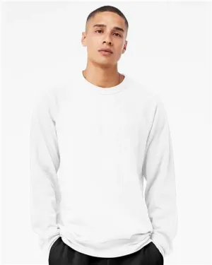 BELLA   CANVAS Sponge Fleece Raglan Crewneck Sweatshirt 3901 White