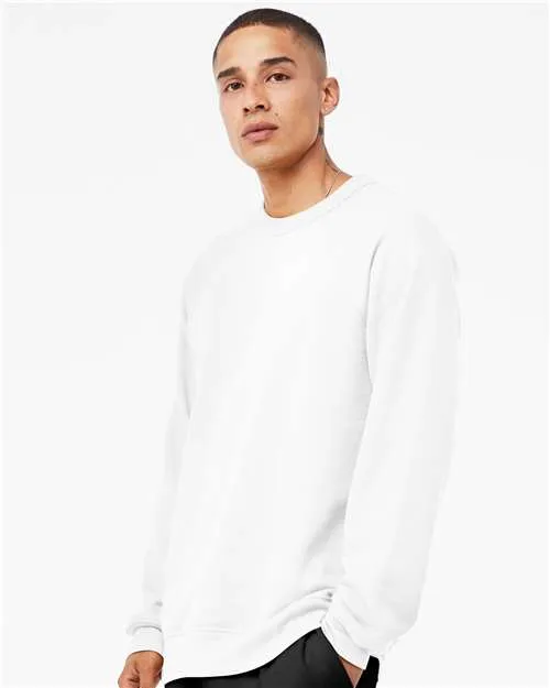 BELLA   CANVAS Sponge Fleece Raglan Crewneck Sweatshirt 3901 White