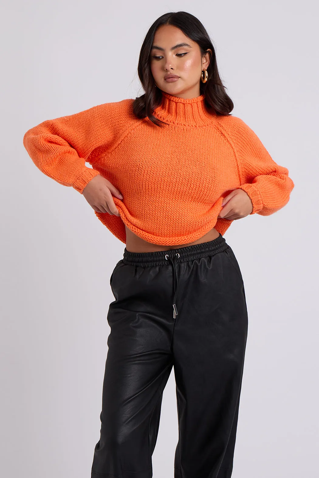 Black Elasticated Wide Leg Trouser