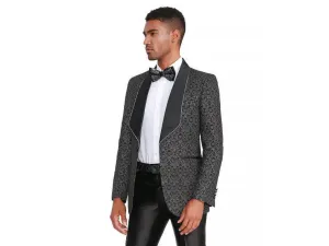 Black Pearl Textured Shawl Luxor Tuxedo Rental