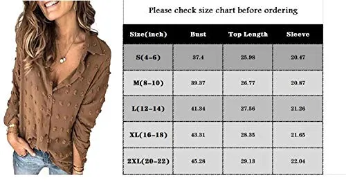 Blouses & Button-Down Shirts for Women V Neck Sexy Blous Tops Black