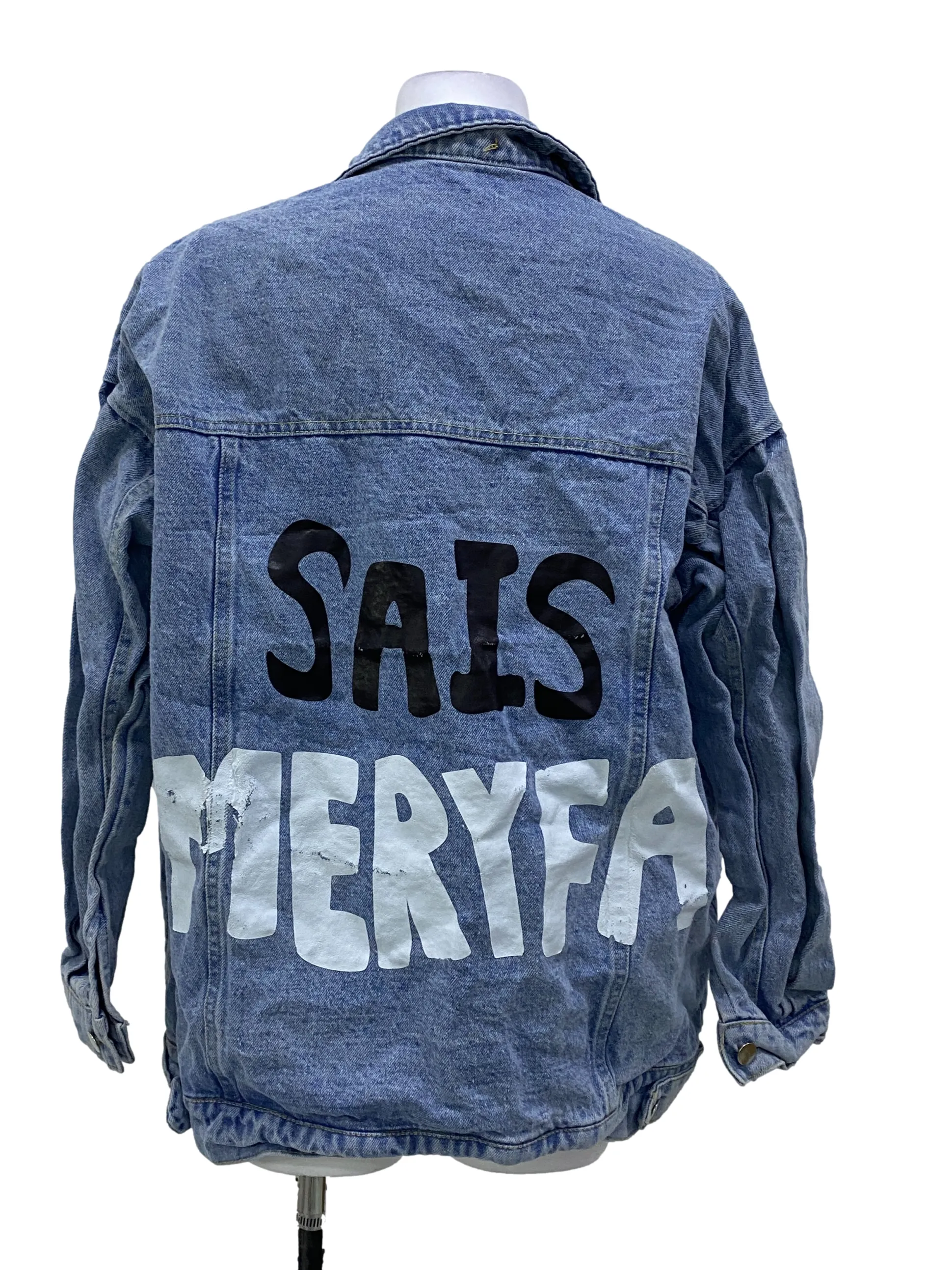 Blue Denim Oversized Jacket