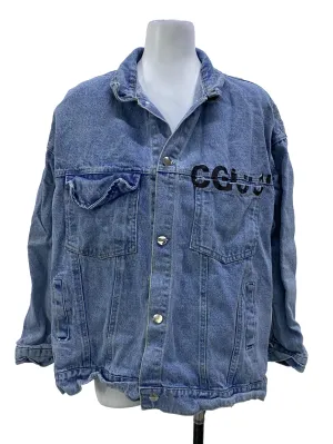 Blue Denim Oversized Jacket