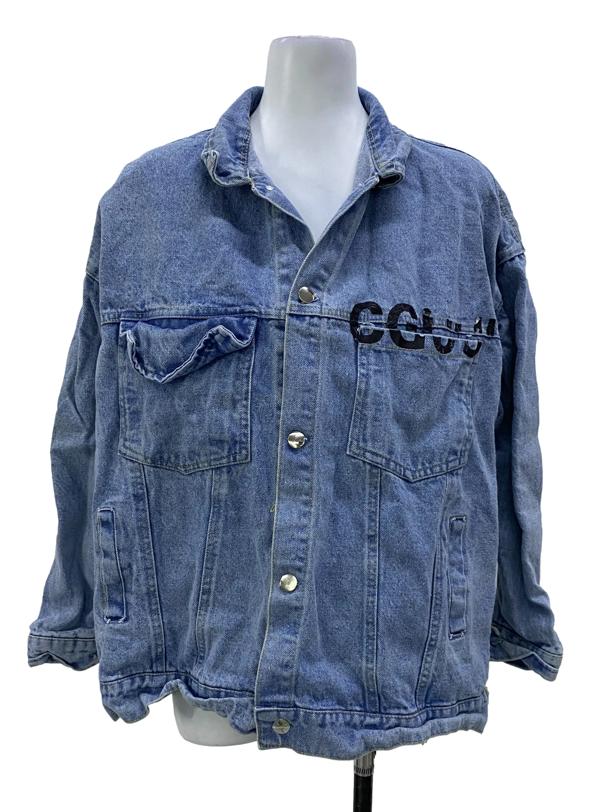 Blue Denim Oversized Jacket