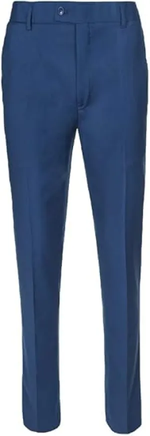 Boys Pant with Two Side Two Back Pockets Non-Elastic Waistband, Slim Pants for Boys Goes with Any Shirt Suit Jacket - Blue