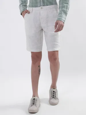 Bruun & Stengade Men Beige Solid Regular Fit Shorts
