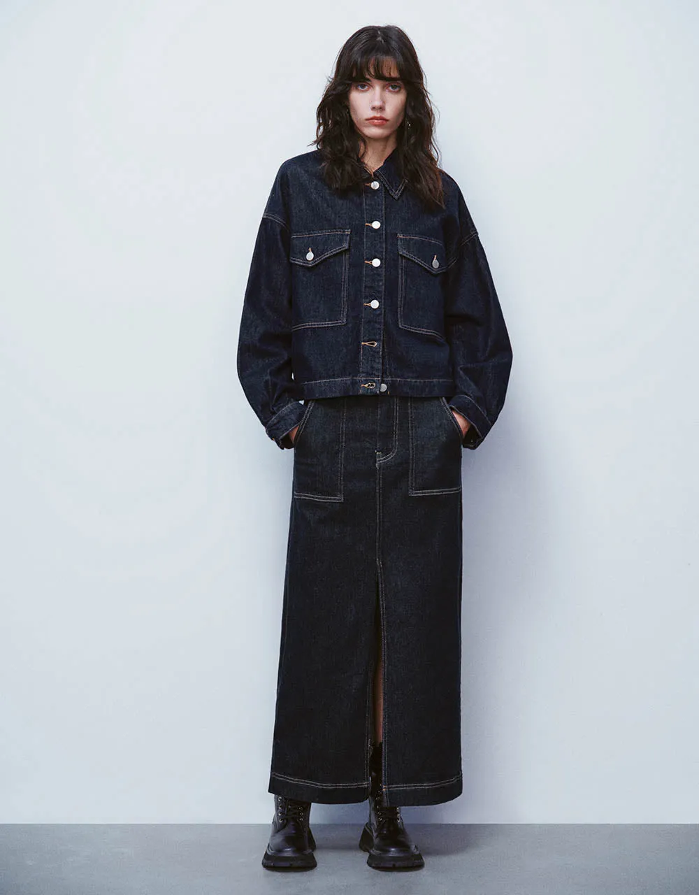 Button Up Denim Shirt