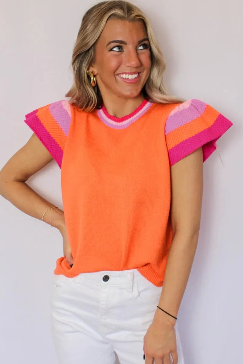 Carrot Knitted Sweater T Shirt
