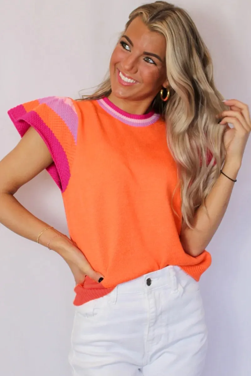 Carrot Knitted Sweater T Shirt