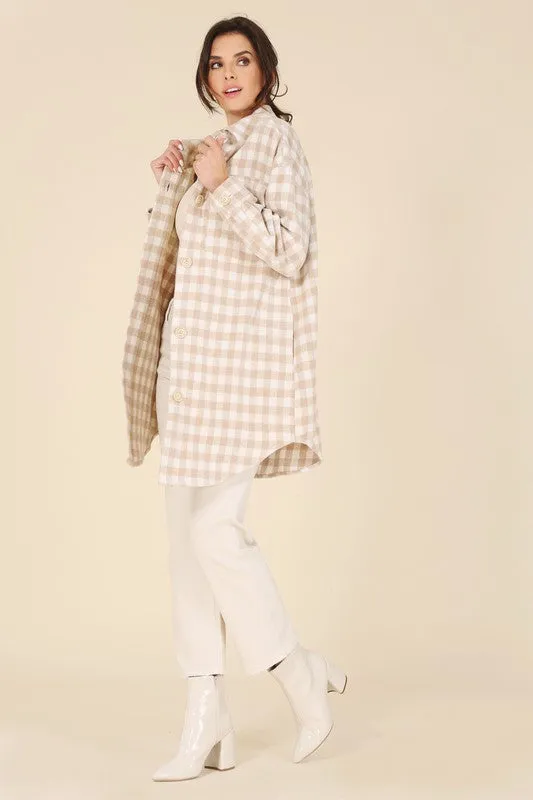 Check Pattern Shirt Jacket