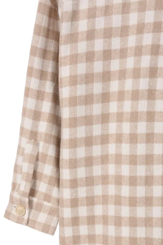 Check Pattern Shirt Jacket