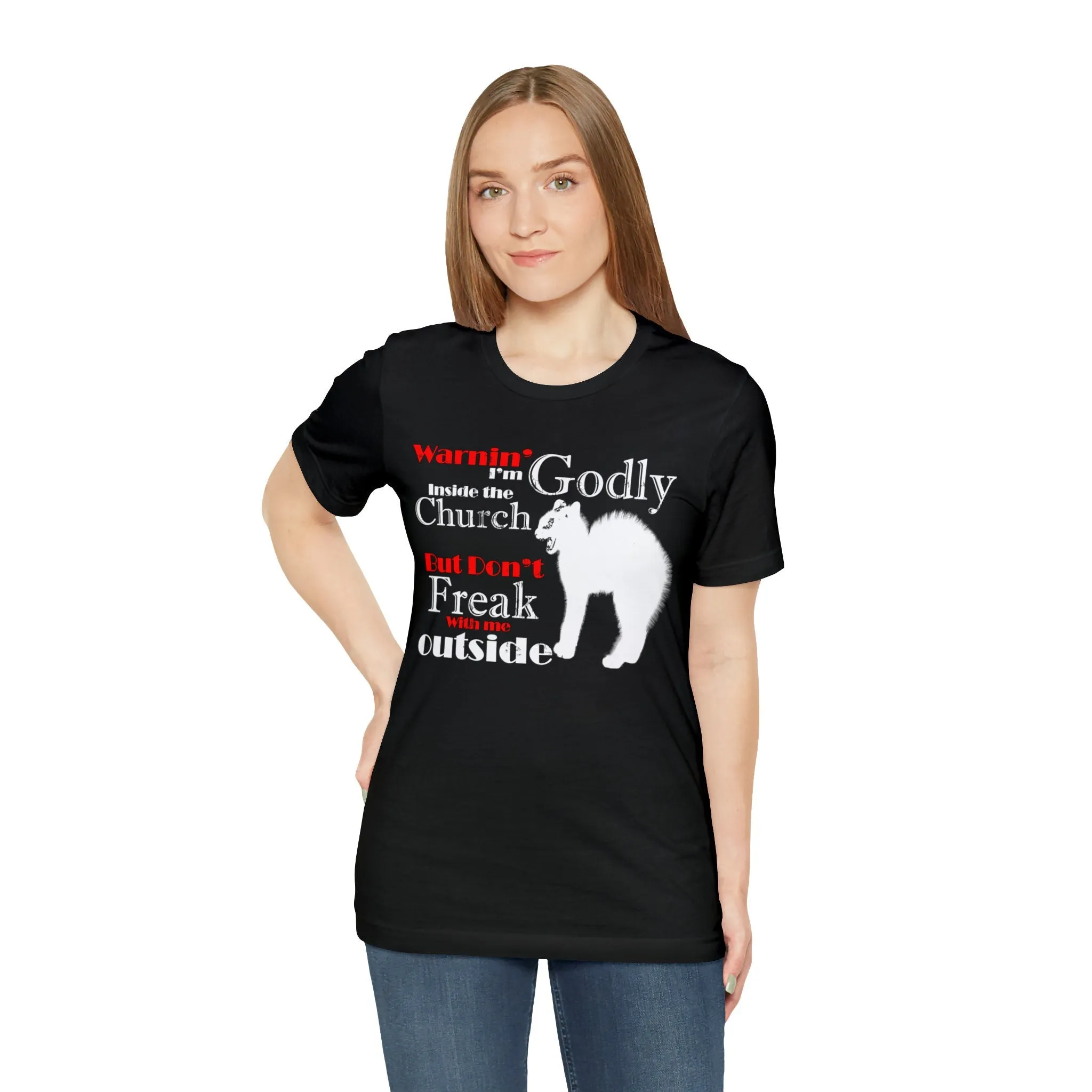 Church lover T-shirt |Cat lover tees Custom Unisex-Gift Jersey Christian Deacon T shirts