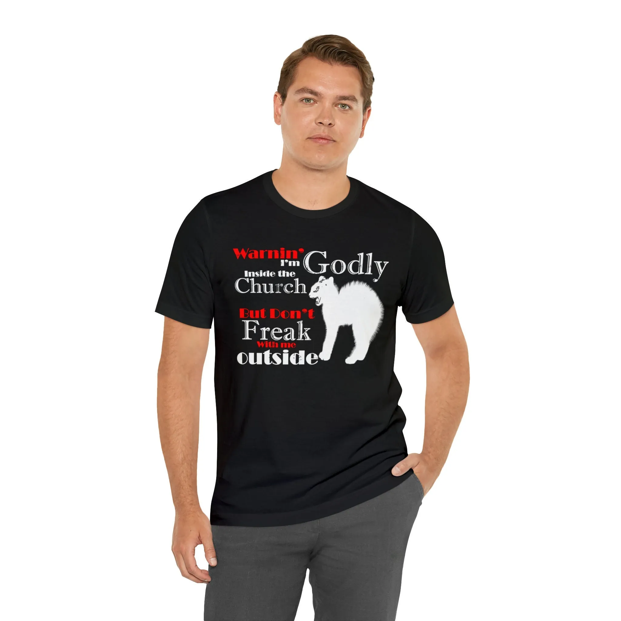 Church lover T-shirt |Cat lover tees Custom Unisex-Gift Jersey Christian Deacon T shirts