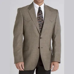 Circle S Men's Western Lambswool Sport Coat Plano