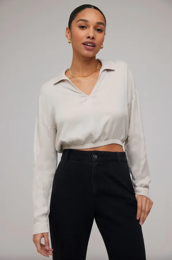 Collared V Neck Pullover