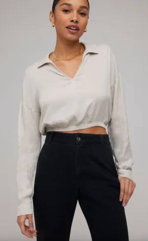 Collared V Neck Pullover