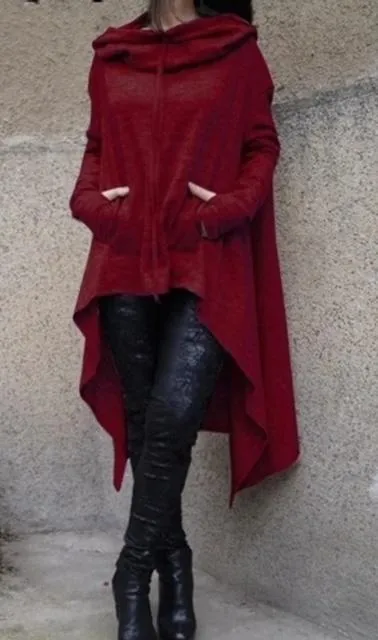 Cozy Autumn Poncho - Mustard