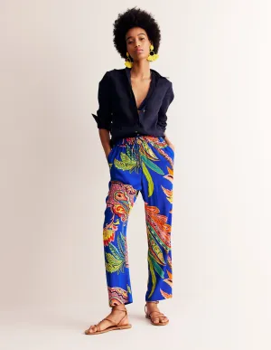 Crinkle Tapered Trousers-Multi, Vine Terrace