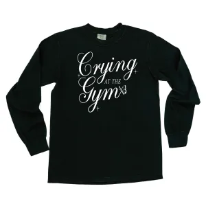 CRYING AT THE GYM - LONG SLEEVE COMFORT COLORS TEE