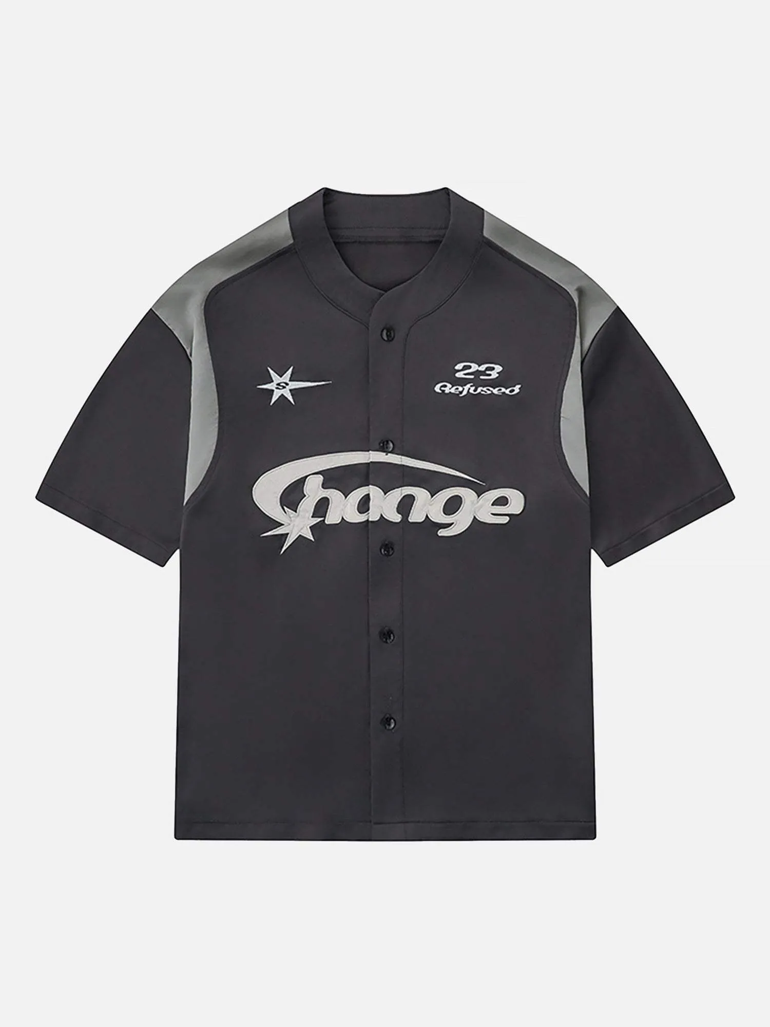 Disguisen Trendy Brand Simple Letter Loose Short-sleeved POLO Shirt