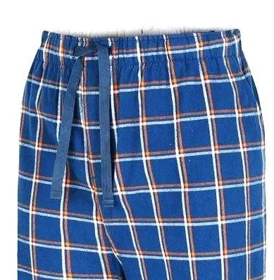 Espionage Lounge Pyjama Trouser For Men in Blue Check, 2XL-8XL