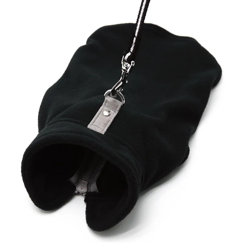 ESSENTIAL FLEECE DOG COAT VEST - BLACK