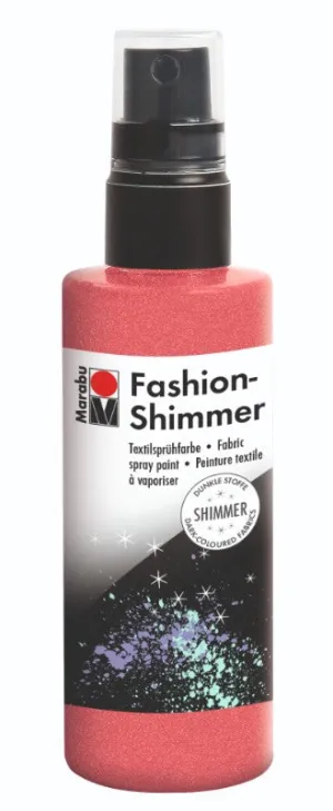 Fabric Spray - Marabu Fashion Shimmer 100ml Red