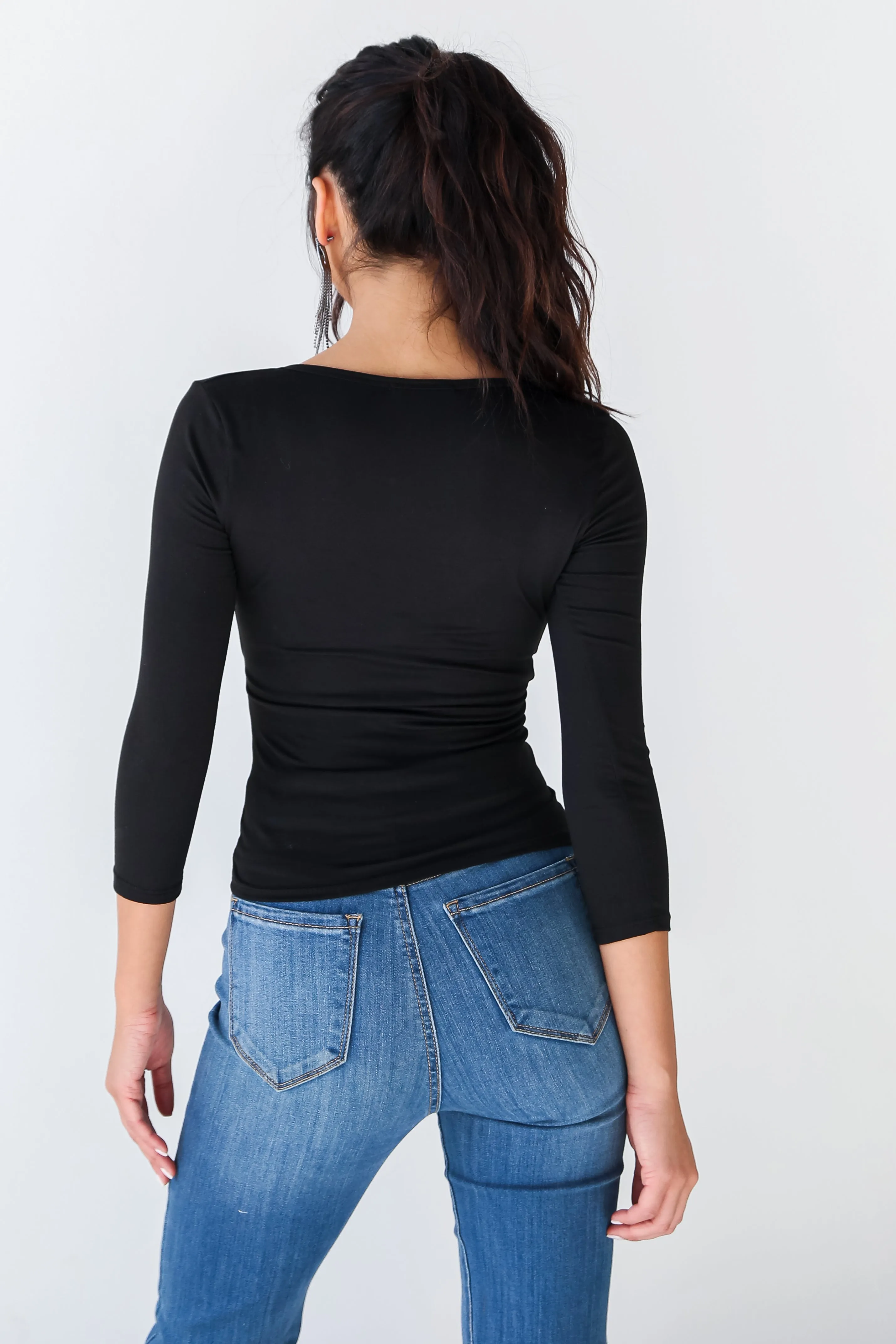 FINAL SALE - Love You Dearly Everyday Surplice Top - DOORBUSTER