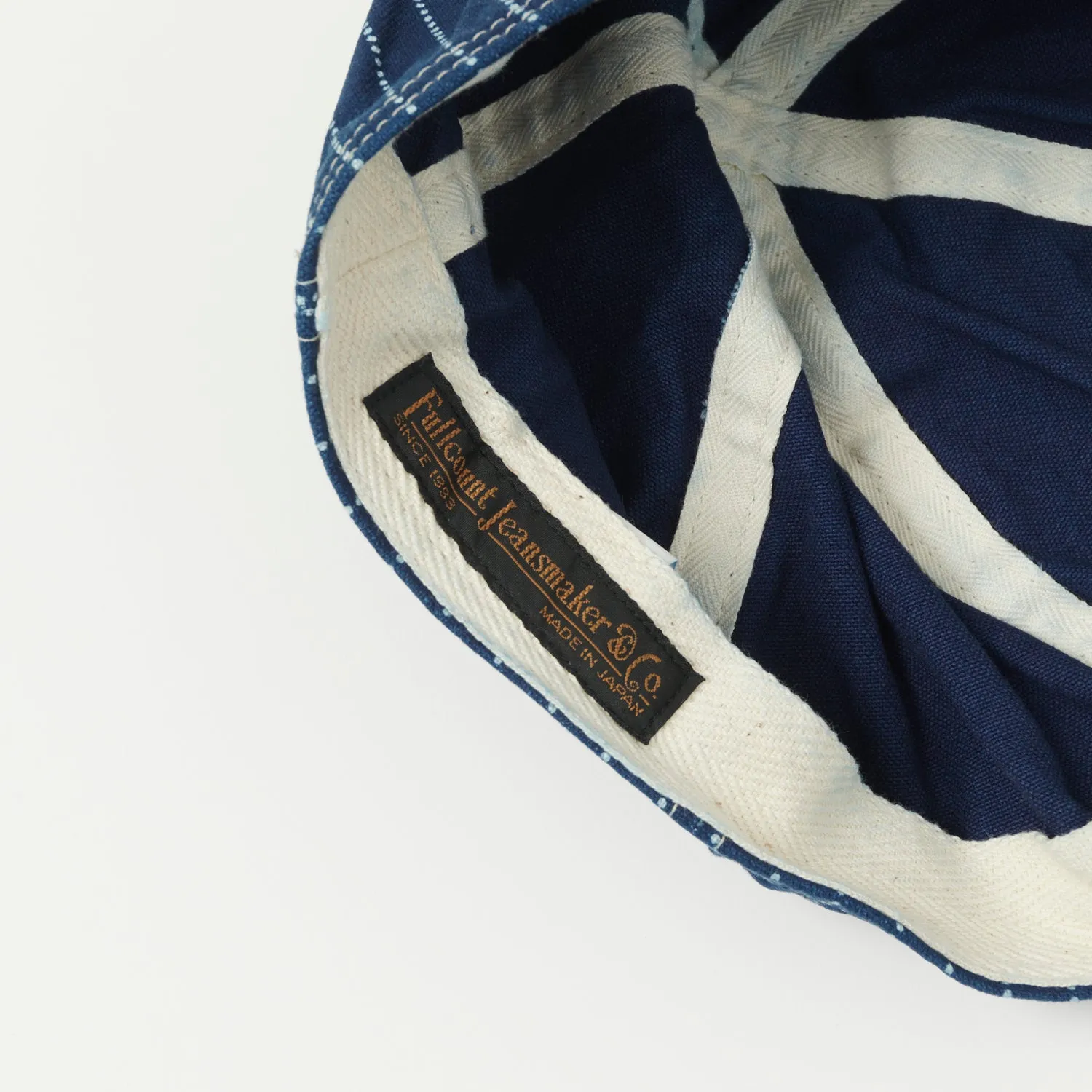 Full Count 6024-1 AAF Mechanic Denim Cap - Indigo Wabash One Wash