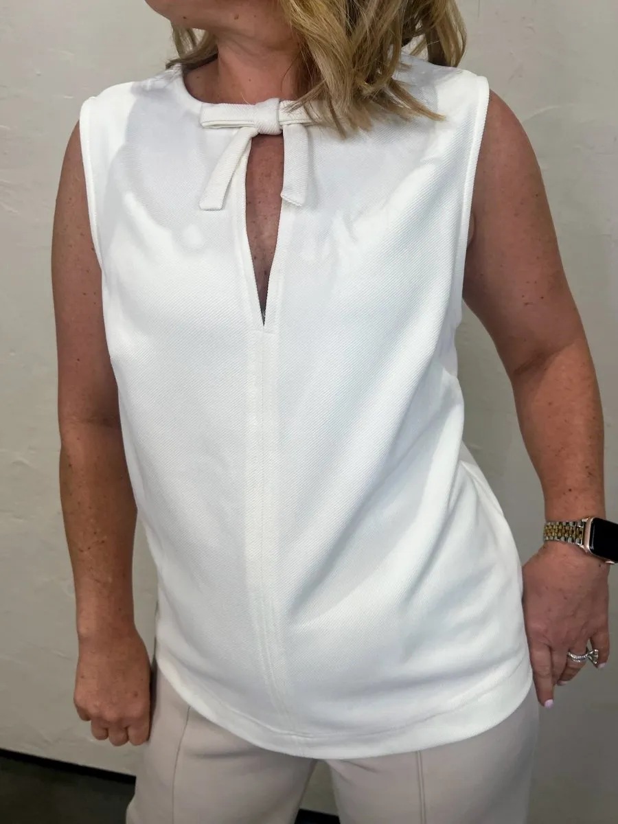 Girls Night Bow Top - Cream
