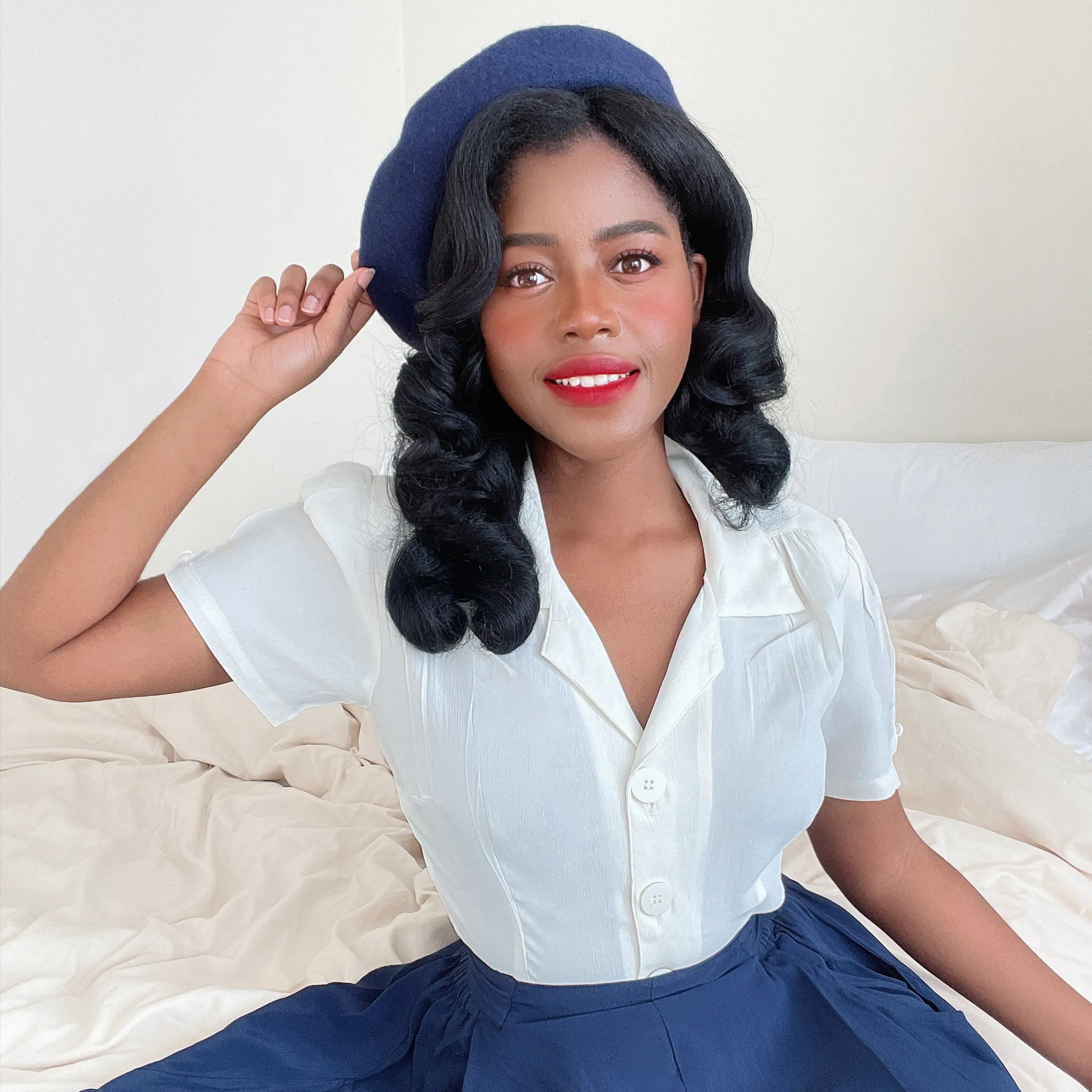 Grace Blouse in Palace Blue
