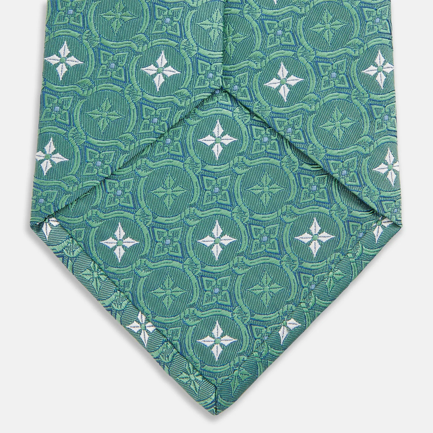Green Multi Neat Silk Tie