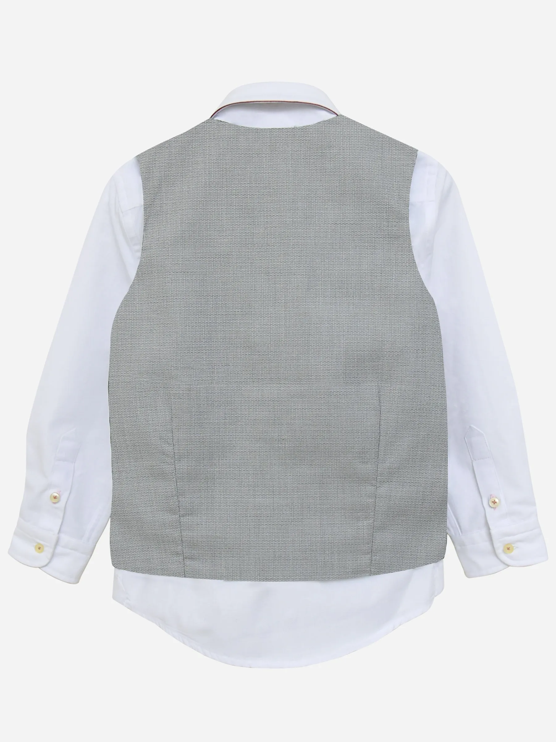 Grey Structured Suit Waistcoat