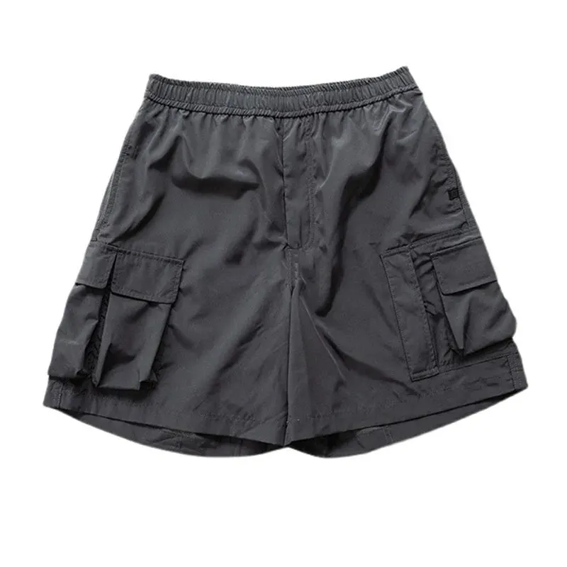 Japanese Loose Relaxed Multi Pocket Set Casual Sports Shorts for Men