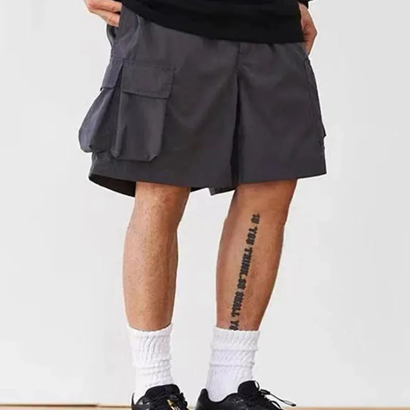 Japanese Loose Relaxed Multi Pocket Set Casual Sports Shorts for Men