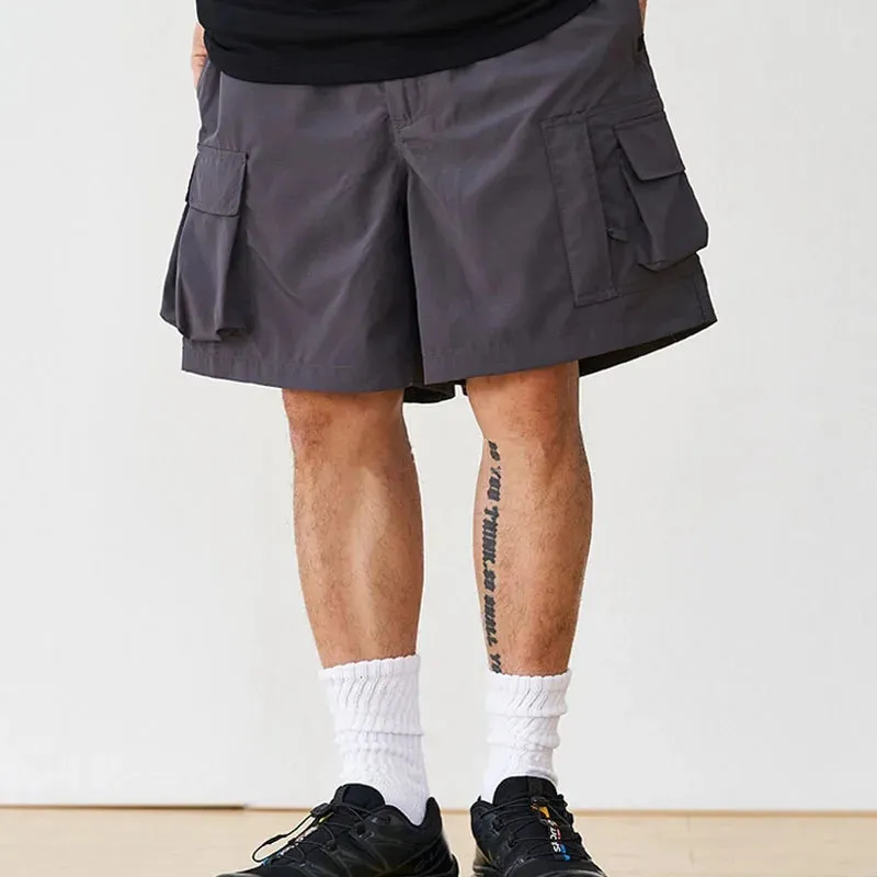 Japanese Loose Relaxed Multi Pocket Set Casual Sports Shorts for Men