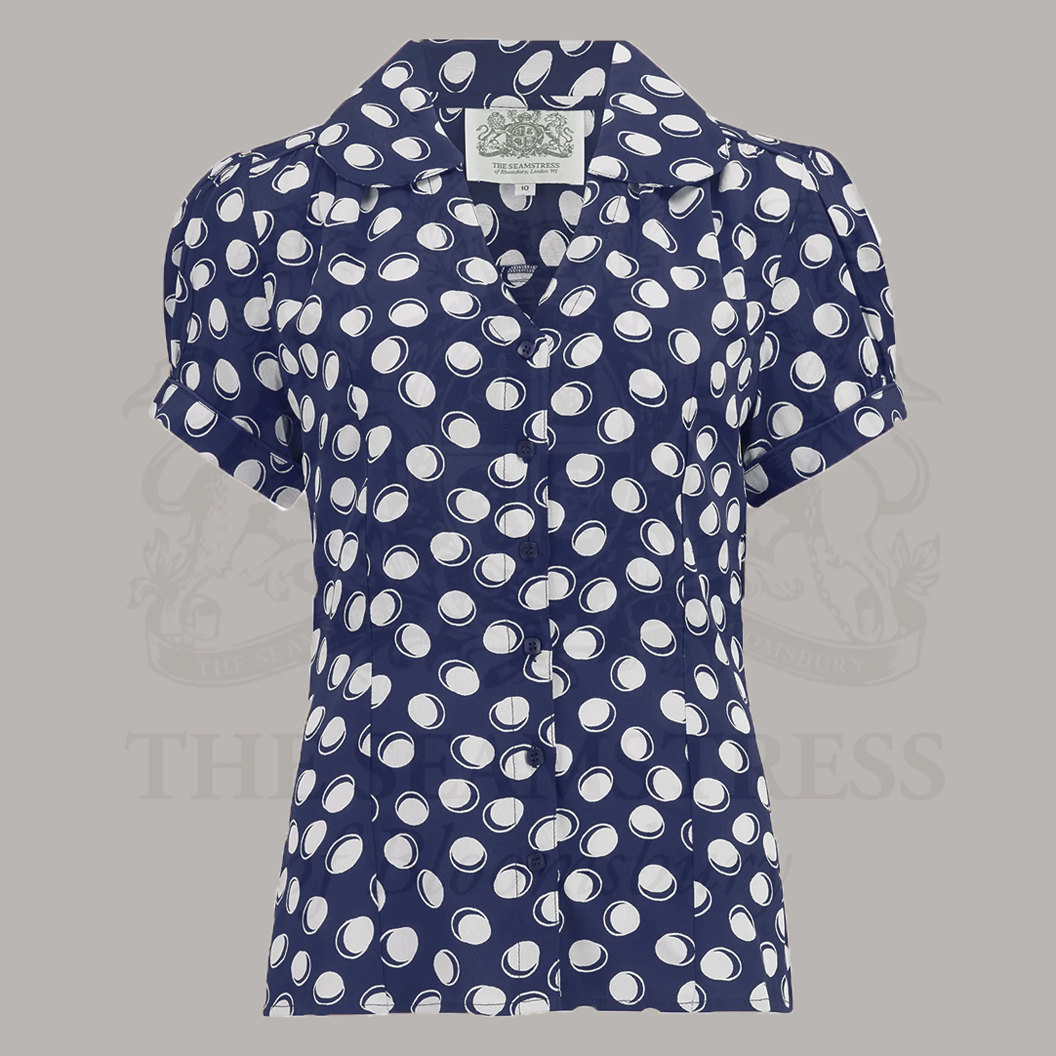 Judy Blouse in Navy Moonshine