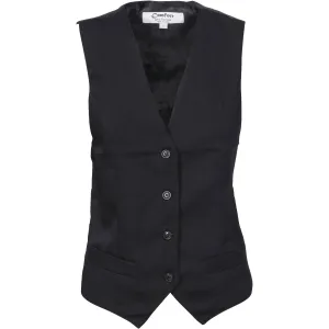 Ladies Black Vest 4302