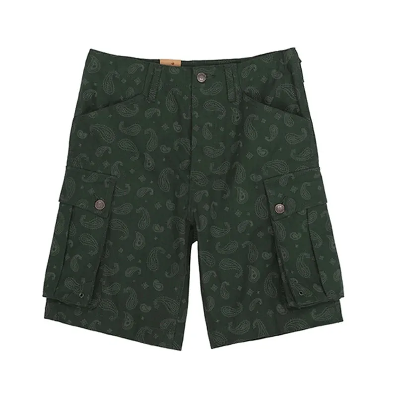 M-51 Paisley Cargo Shorts - Multi-pocket Military Style Pants