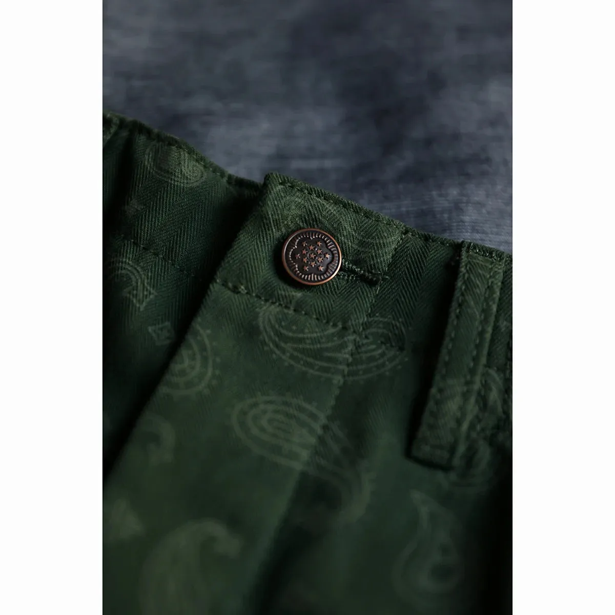 M-51 Paisley Cargo Shorts - Multi-pocket Military Style Pants