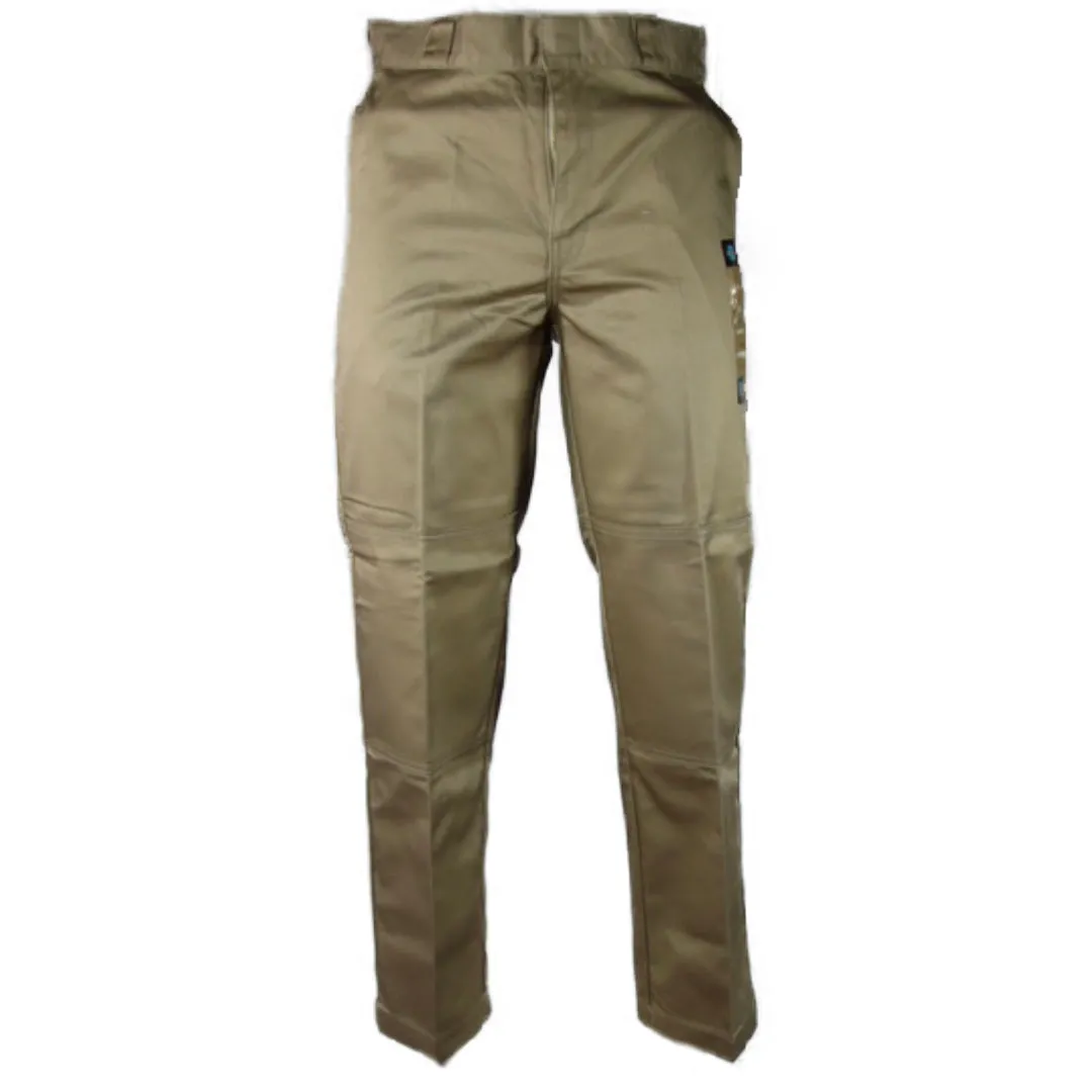 Men's Pants Straight Leg Flat Front Business Formal Work Trousers Dress Slacks