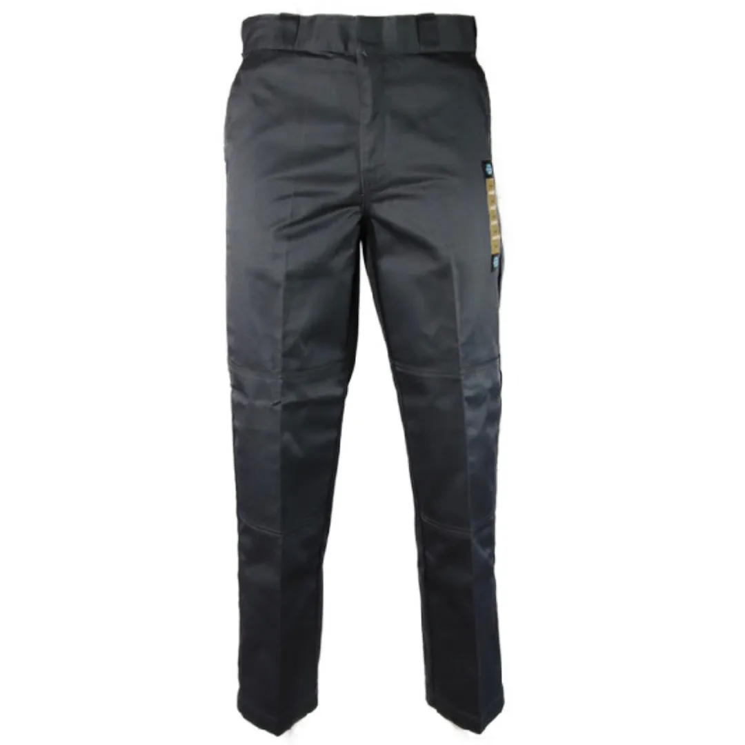 Men's Pants Straight Leg Flat Front Business Formal Work Trousers Dress Slacks