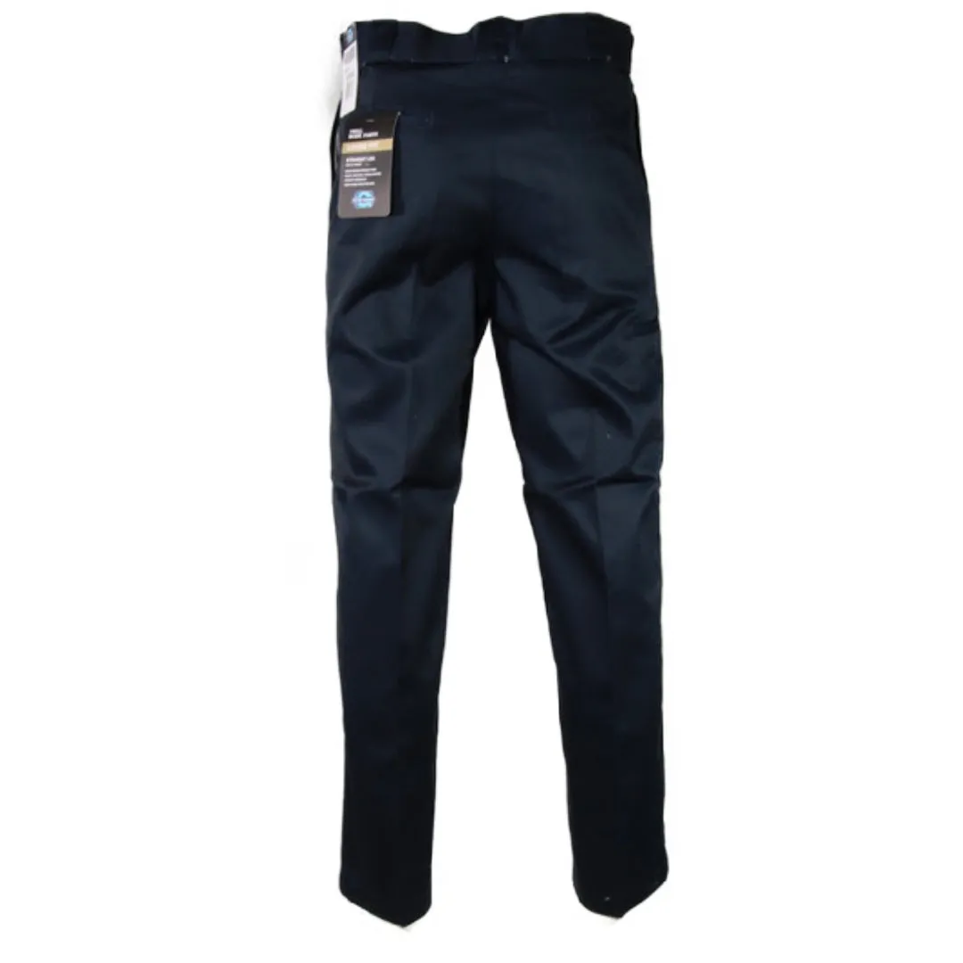 Men's Pants Straight Leg Flat Front Business Formal Work Trousers Dress Slacks